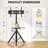 Rfiver Tripod TV Stand for 23-75 inch Flat Screen/Curved TVs