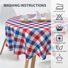 SuQKXCo 4th of July Round Tablecloth 60 inch Patriotic Memorial