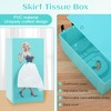 Yylaiire Thick Blue Tissue Box with Flying Skirt, Creative Tissue