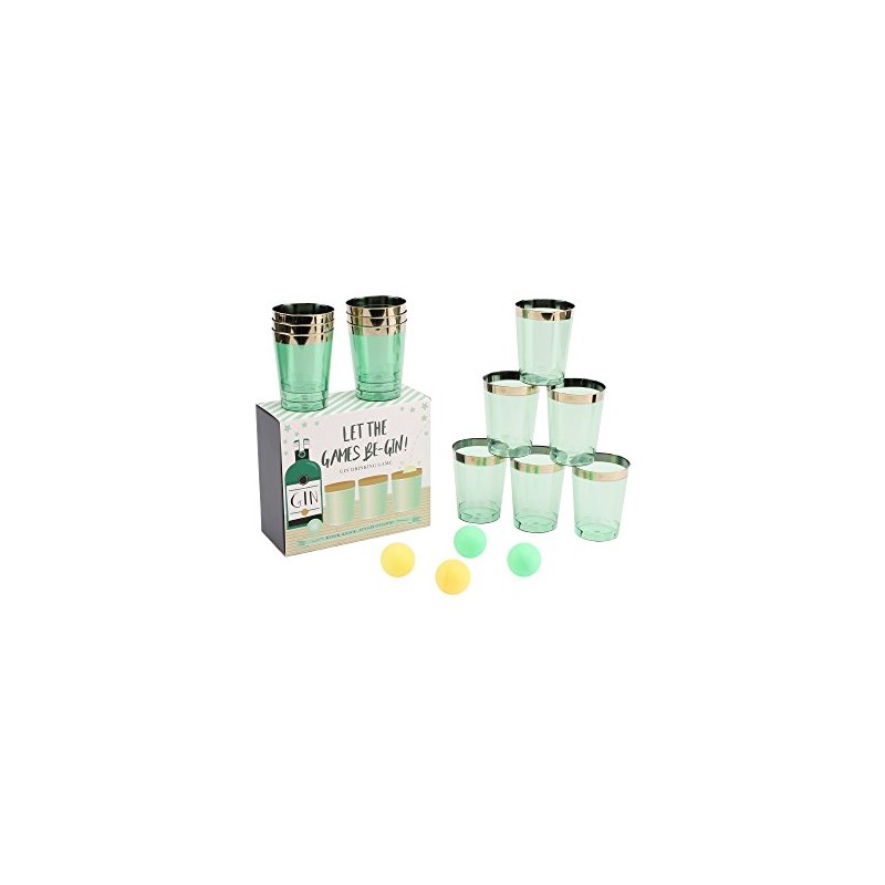 CGB Giftware Gin Pong Drinking Game (One Size) (Mint Green)
