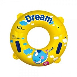 80cm Dream Handle Yellow Round Swim Tube Tube