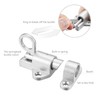Lpraer Pack of 4 Automatic Locking Door Bolt Spring Lock