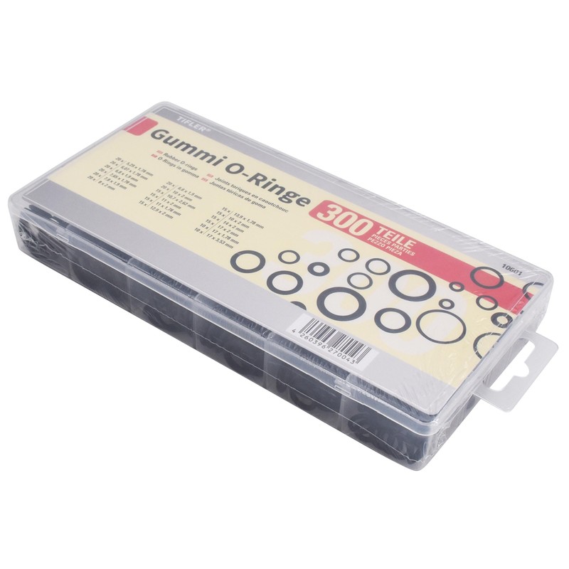 O-Rings Assortment 300 Pieces Made of NBR Rubber, ORings Set,