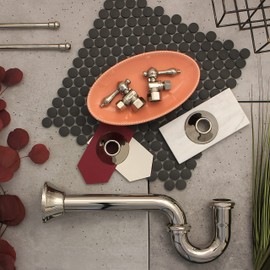 Kingston Brass FLBELL126 Made to Match Bell Flange, 1/2" IPS Connection, Polished Nickel