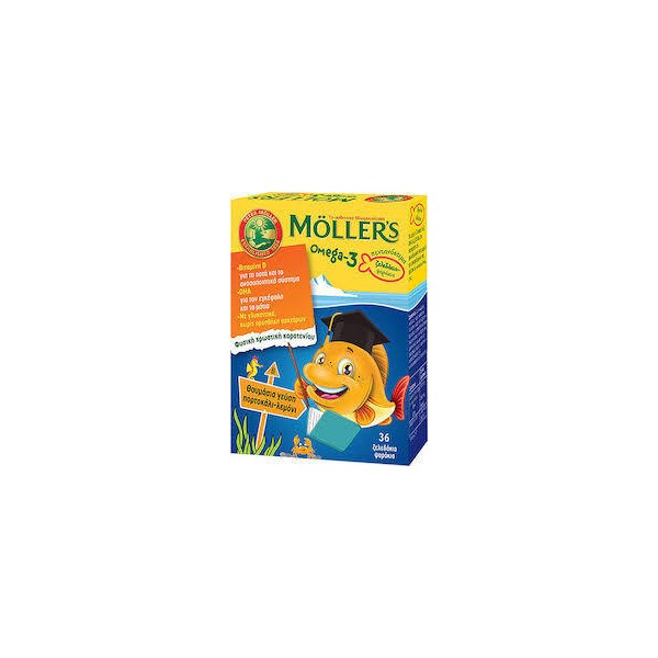 Mollers Omega -3 Orange-Lemon Flavour, 36 Jellies