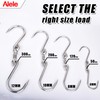 Alele Swiveling Meat Hook,12mm Heavy Duty Stainless Steel Processing Butcher