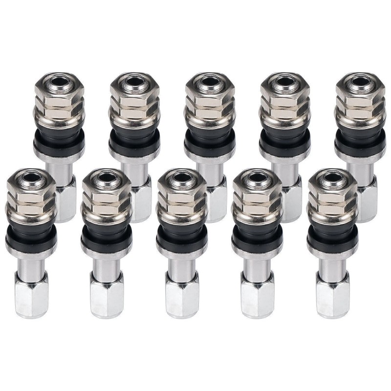 GEARZAAR 10* Stainless Steel Wheel Tire Valve Stems Hight Pressure