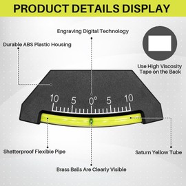 eiekako 2-Pack RV Level Gauge, Camper Level, RV Inclinometer, Trailer Bubble Level, Car Angle Meter, Truck Level Tool – Accurate & Durable Leveling for RVs, Campers, Boats, and Off-Road Vehicles