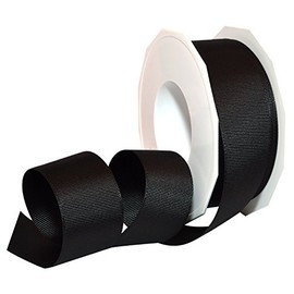 Morex Ribbon 06638/20-030 Grosgrain Polyester Ribbon, 1 1/2-Inch by 20-Yard, Black