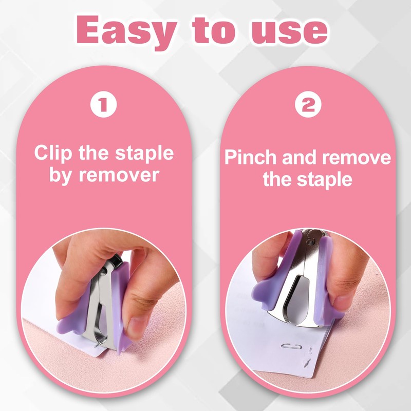 GOLD DEER 4Pack Colored Staple Removers and Staple Remover Stick