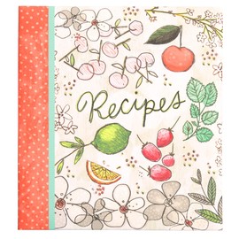 C.R. Gibson Fruit Fusion Durable 3-Ring Binder Recipe Book, 9'' x 9.5''