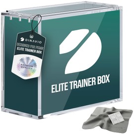 Dinavio Crafthouse Elite Trainer Box Acrylic Display Case Stackable - 8mm + 5mm Ultra Thick Acrylic with N52 Strong Magnets - ETB Case Protector - Compatible with Elite Trainer Boxes