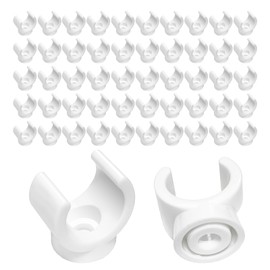 100 Pieces 1/2 Inch Plastic PEX Clamps, 16 mm Water Pipe Clamps Clips, U-Shaped PVC Pipe Clamp Holder Support Hanger Socket for Fixing Tubing Hose