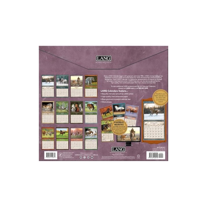 Lang Companies, Horses in The Mist Special Edition 2026 Wall