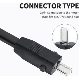 J-ZMQER 6.6ft Extension 2-Pin Sofa Recliner DC Output Cable Power Cord Compatible with Golden Pride Med KD and Bride Lift Chair