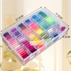 QCZKB Friendship Bracelet String 102 Skeins Fashionable Rainbow Color Embroidery