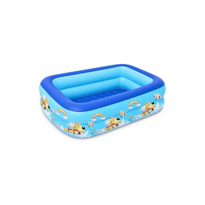 Sunshine Smile Piscina Hinchable para niños, 120 x 85 cm,