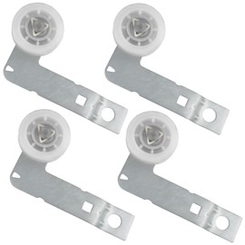 4 Pack Dryer Idler Pulley W10837240 with Bracket Component, Dryers Replacement Replaces 279640, 3387372, 3388674, W10547290, PS11726337, W10118754, W10118756, W10547287