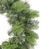 Puleo International 24" Pre-Lit Artificial Oklahoma Pine Wreath with LED
