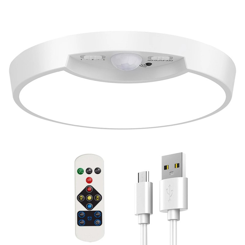 iMounTEK USB Rechargeable Dimmable Motion Sensor Ceiling Light Night Lighting
