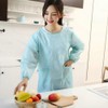 FOMIYES Long Sleeve Waterproof Apron, Adult Kitchen Apron, Household Apron