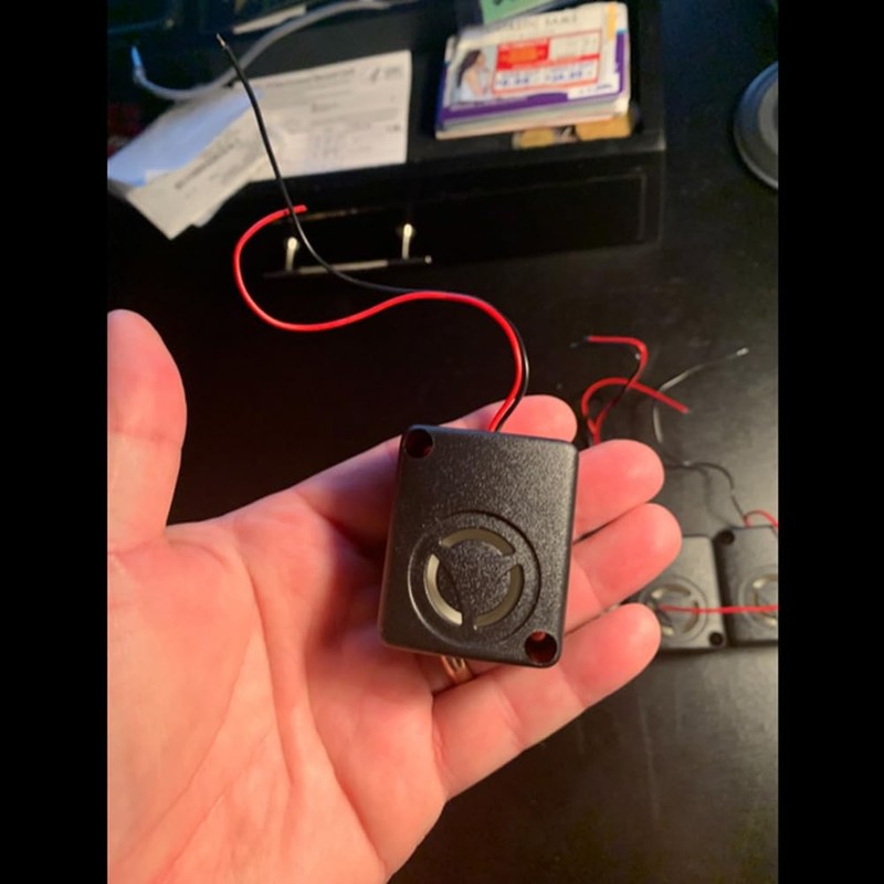 SazkJere 6 Sets DC12V 9-15V Black Electronic Mini Piezo Alarm