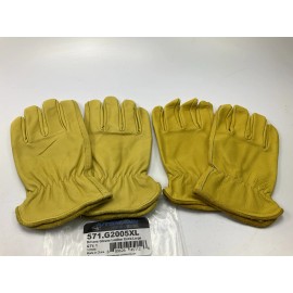 AUTOMANN 2 Pair - Automann 571.G2005XL Truck Drivers Gloves, Leather, Extra Large XL Size