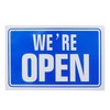 Open Closed Sign Blue Double Sided High Contrast Reversible Shop