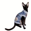Kotomoda Cat Clothing Cotton T-Shirt Ice for Sphynx Cats (XS)