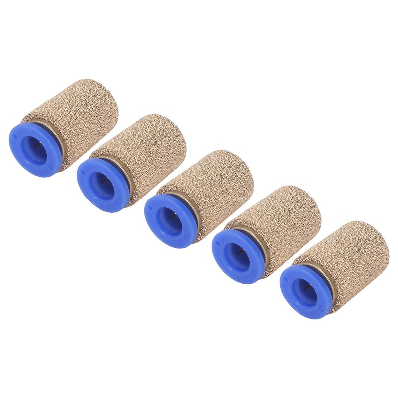 5Pcs Pneumatic Exhaust Muffler Pipe Connection Noise Filter Brass Silencer