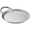 Mexican Style 8.5" Stainless Steel Flat Circle Fry Pan Comal