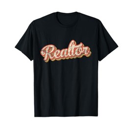 Retro Style Realtor Gift Vintage Broker Real Estate Agent T-Shirt