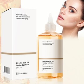 Glycolic Acid Toner,Glycolic Acid 7% The Exfoliating Toner,Skincare Hydrating Tone,for Combination Oily Skin,Exfoliate, Brighten Serum(240ml)