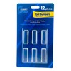 12-Pack Clearly Superior Gel Bumpers. Small Rectangle 1.5" x .5"