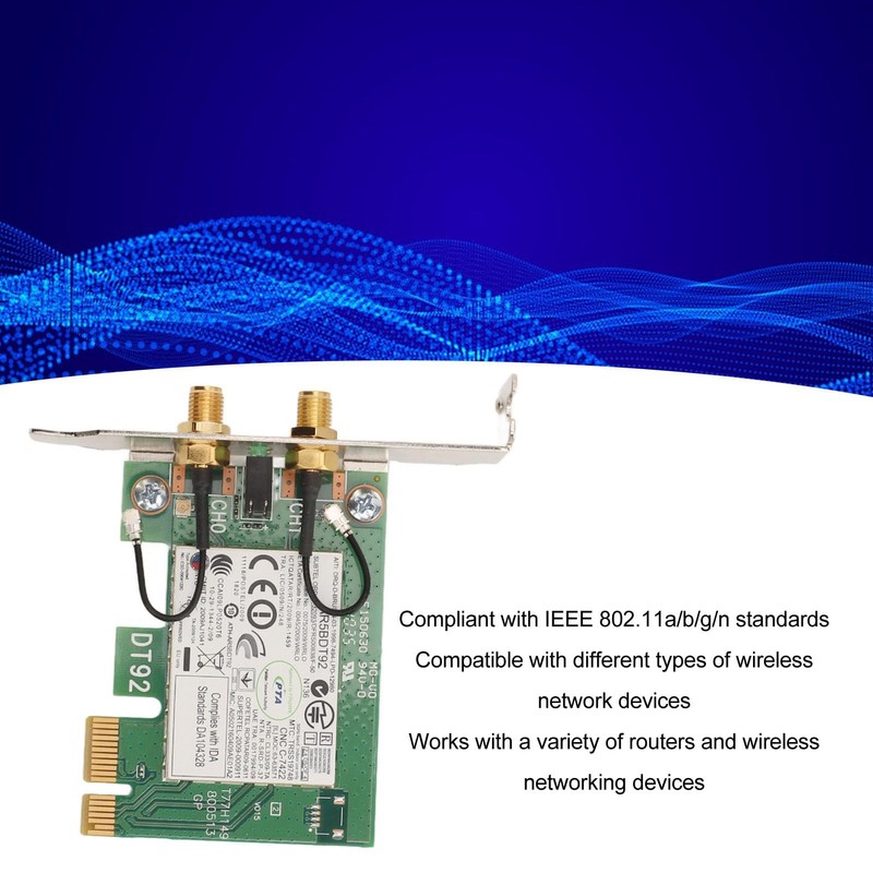 PCIE Wifi Card AR5BDT92 AR9280 300Mbps WiFi Network Adapter 2.4G