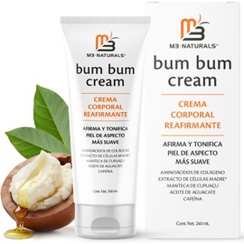 Bum Bum Cream Crema Corporal Reafirmante para Cuerpo 2-en-1 Anticelulitis y Masaje para el Cuidado de la Piel Aroma Limón y Vainilla Con Cupuaçu, Colágeno y Cafeína 240 ml