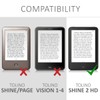 kwmobile Flip Case Compatible with Tolino Shine 2 HD Case