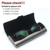 Marsrut Slim Eyeglass Case, Metal Aluminum Eyeglass Hard Shell, Thin