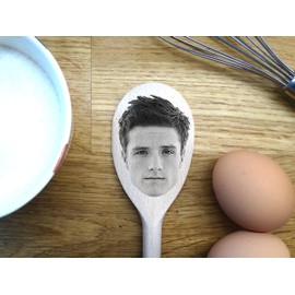 Josh Hutcherson Merch - Peeta Mellark Gift Idea - Image On A Wooden Spoon. Birthday Christmas Present