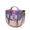 Islander® Medium Cobble Satchel - Pink Harris Tweed Tartan, Medium