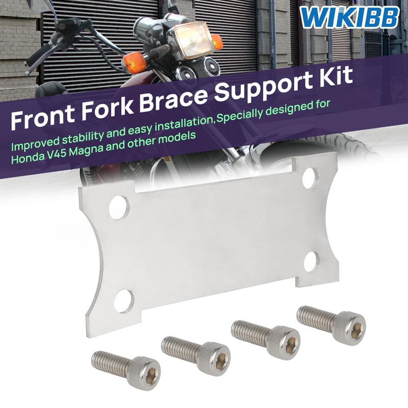 WIKIBB Fork Brace Support Kit Motorcycle Front Fork Saver Guard
