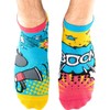 TODO Colours Motif Sneaker Socks Blitz Explosion Low Funny Bomb