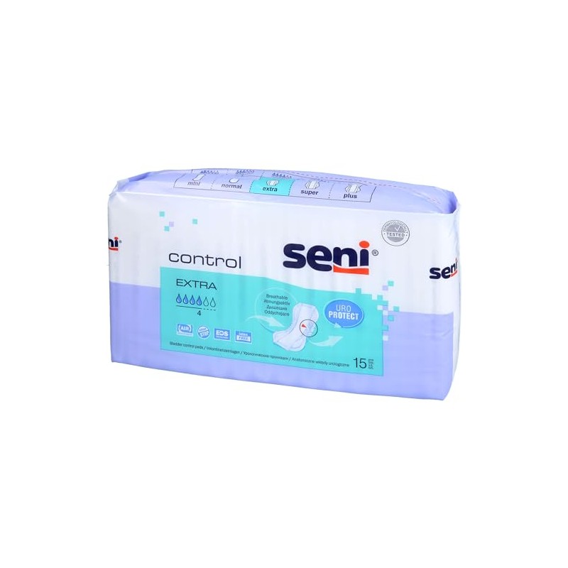 Seni Control Extra Incontinence Pads (Pack of 15)