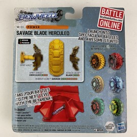 Hasbro Beywheelz Savage Blade Herculeo W-11 Power Launchers Battlers Cards