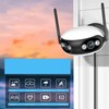Security Camera Wireless 2K Dual Lens 180 Degree Wide Angle