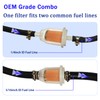 1/4 Fuel Line kits, 1.5Meter/5-Foot Fuel Line + 4Pcs Inline