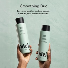Odele Odele Smoothing Sulfate-Free Shampoo & Conditioner Set for Moisture, Frizz Control, Shine, and Straight to Curly Hair Types, 13 Fl Oz Each (2-Pack)