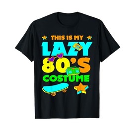 This Is My Lazy 80s Costume Vintage Colorful Retro 1980's T-Shirt