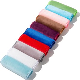 XEPST Bebe Microfibre Make-Up Wipes, Washable, Microfibre Make-Up Remover Cloth, Microfibre Cloth, Make-Up Removal, Hypoallergenic Microfibre Cleaning Cloths for the Face, 40 x 20 cm, Pack of 10