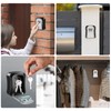 Key Lock Box Wall Mounted, 4-Digit Combination Lockbox for Outside,